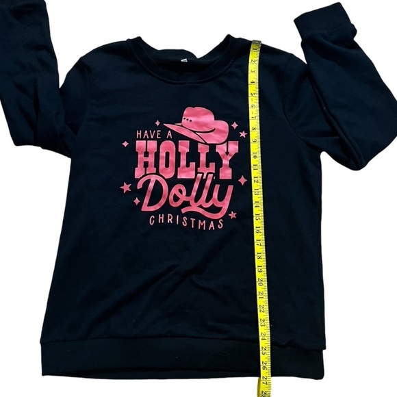 Have A Holly Dolly Christmas Sweatshirt, Size XL - Picture 9 of 10